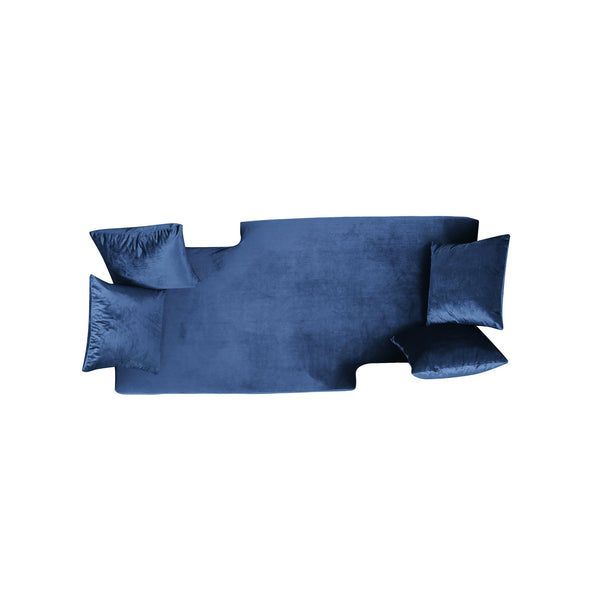 English Elm Christopher Knight Home® - Chaise Lounge Part - Elegant Navy Blue Velvet With Button-Tufted Design For Modern Comfort & Style 67581.00ANBLU
