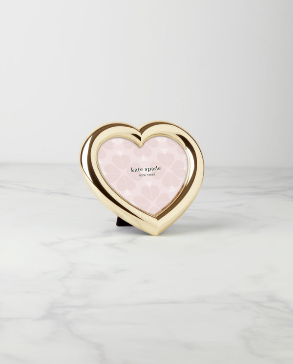 Lenox Kate Spade Charmed Life Gold Heart Frame Metallic, GOLD METAL 894020