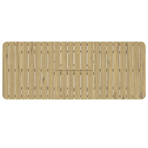 English Elm Beachside Extendable Outdoor Dining Table in Light Teak — Solid Acacia Wood, Seats 4-8, 63–86.6" B136P159383