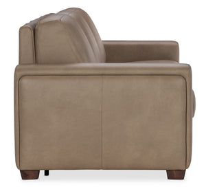 Hooker Furniture Griffin Top-grain Leather Queen Sleeper Sofa with Track Arms for Living Rooms SS179-QS03-086
