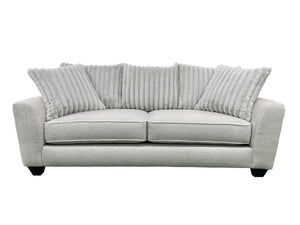 Porter Designs Porter Broadway Microfiber Sofa - Luxurious Gray Comfort With Flared Arms For Stylish Relaxation Gray Fabric 01-207-01-6832