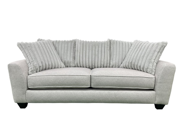Porter Designs Porter Broadway Microfiber Sofa - Luxurious Gray Comfort With Flared Arms For Stylish Relaxation Gray Fabric 01-207-01-6832
