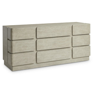 Bernhardt Bernhardt Arcadia Dresser In Wire-Brushed Clay Oak — Rustic-Modern 9-Drawer Wrap-Around Storage, Soft-Close 334054