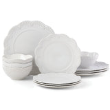 Lenox Chelse Muse Floral White 12-piece Dinnerware Set White, WHITE IRONSTONE 884535