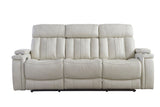 Parker House Parker Living Royce - Fantom Ivory Power Reclining Sofa Loveseat and Recliner Fantom Ivory 88% Polyester / 12% PU (W) MROY-321PH-FNI