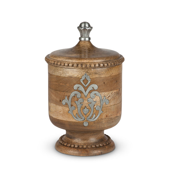 Heritage Inlay Wood Canister, 12" EAW92993 Park Hill