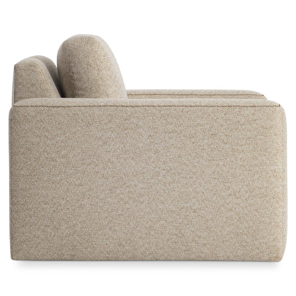 Bernhardt Bernhardt Vaughn Swivel Chair — Transitional 360° Accent Seating With Oversized Track Arms & X Stitching - Made to Order P1092SA