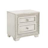 Camila 2 Drawer Nightstand White with Cream Finish P269140S Pulaski Furniture