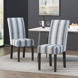 English Elm Christopher Knight Home® - DINING Chair with Plush Fabric Upholstery, Rubberwood Legs, Contemporary Minimalist Comfort and Style Blue 60162.00DBLULNN