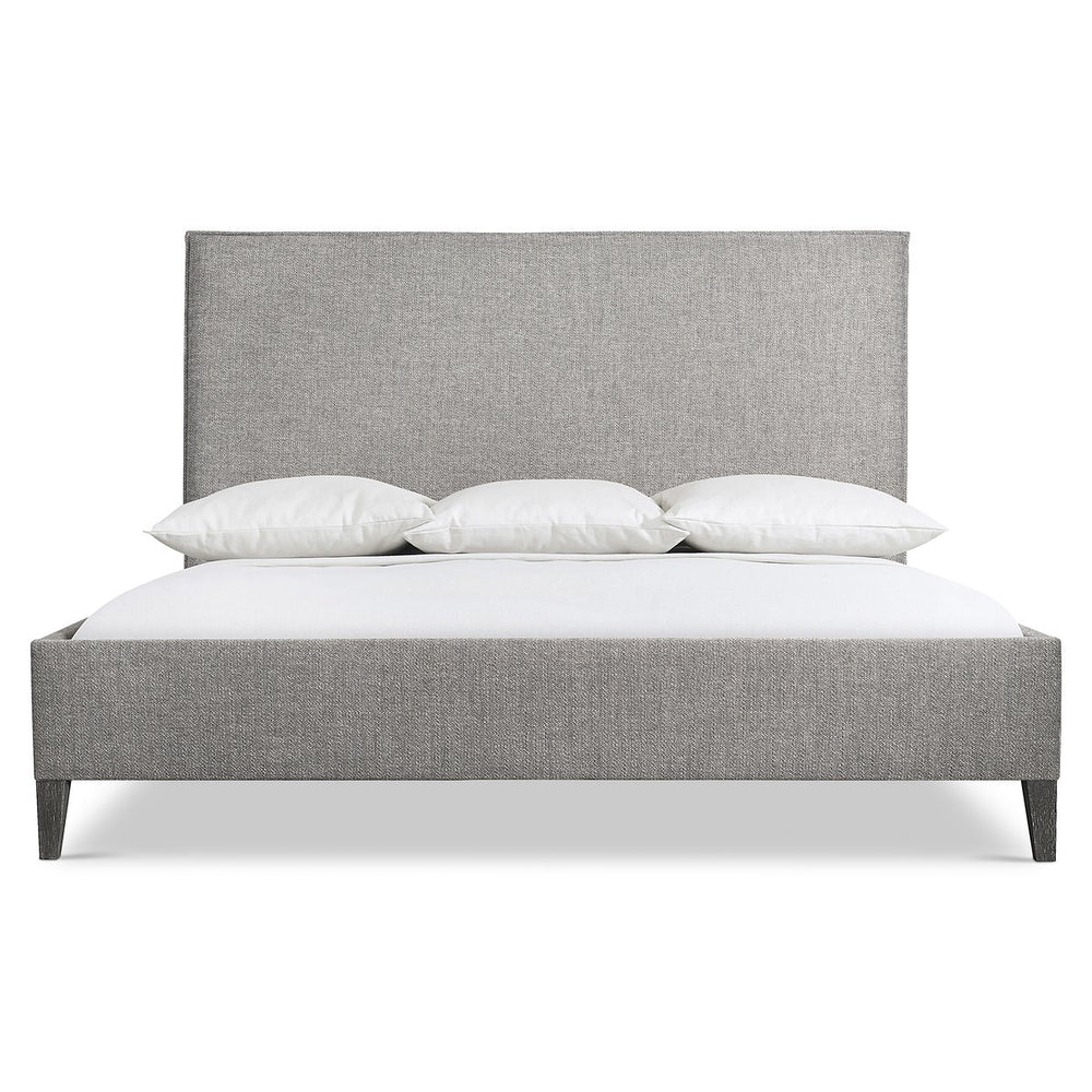 Bernhardt Bernhardt Menton King Panel Bed — Upholstered Modernist Headboard, Butterfly Flange & Sutton Feet (96) K2052