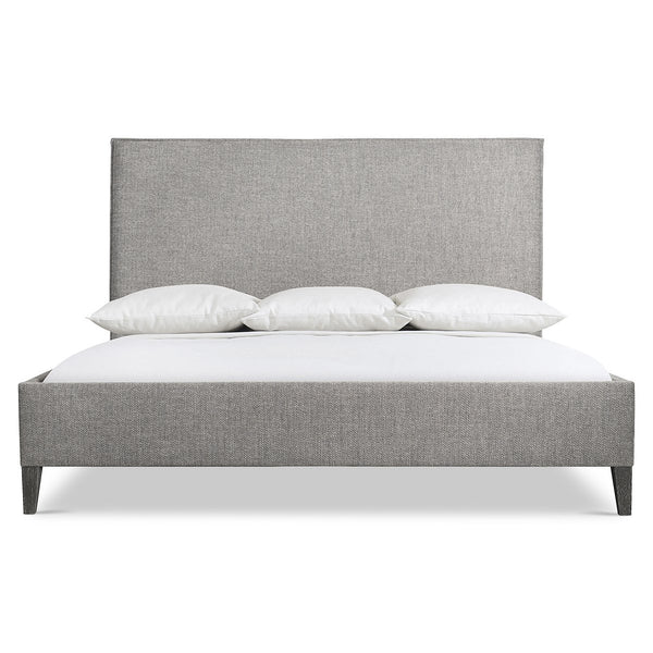 Bernhardt Bernhardt Menton King Panel Bed — Upholstered Modernist Headboard, Butterfly Flange & Sutton Feet (96) K2052