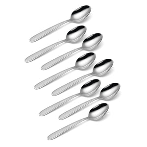 Lenox Oneida Jordan Everyday Flatware Teaspoons, Set of 8 Metallic, STAINLESS METAL H001008B