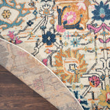 Nourison Passion PSN01 Machine Made Power-loomed Borderless Design Indoor Only Bohemian Transitional Rug Ivory,Multi, Ivory 100% Polypropylene 99446014689