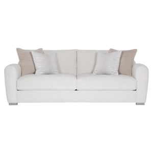 Bernhardt Bernhardt Asher Sculpted Fabric Sofa With Deep Seats, Curved Arms & Plush Back Cushions, Customizable - Made to Order P1056A