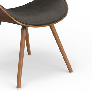 English Elm Malden Bentwood Dining Chair - Vintage Brown Vegan Leather, Stylish Comfort For Home & Office B136P158903
