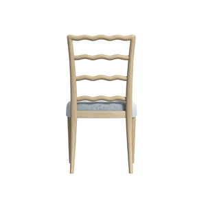 A.R.T. Furniture Haven Ladderback Side Chair - Rustic Elegance with Light-Blue Upholstery for Versatile Home Style 339204-2325