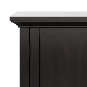 English Elm Redmond Low Storage Cabinet - Handcrafted Hickory Brown With Adjustable Shelves For Any Room B136P159527-GIGA