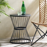 Christopher Knight Home® - Noble House - Lassen Outdoor 16 Inch Iron Side Table