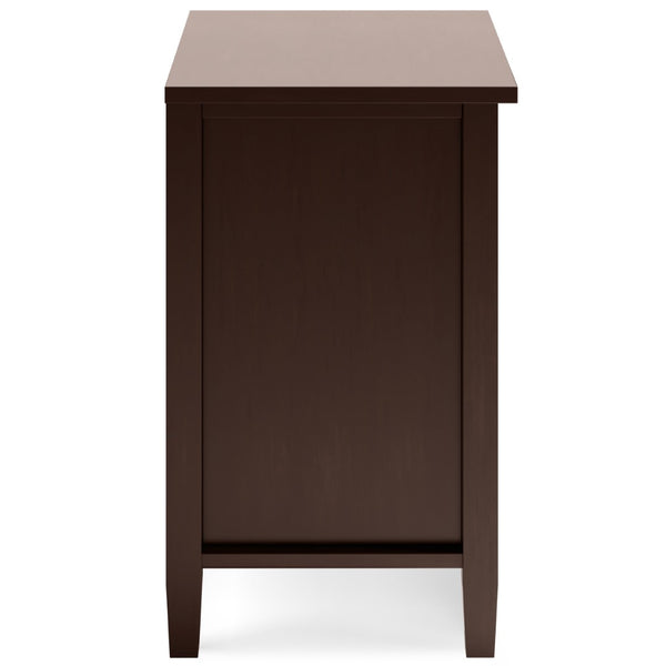 English Elm Warm Shaker 24-Inch Wide Solid Wood Nightstand In Russet Brown – Stylish Storage For Any Room! B136P159740-GIGA