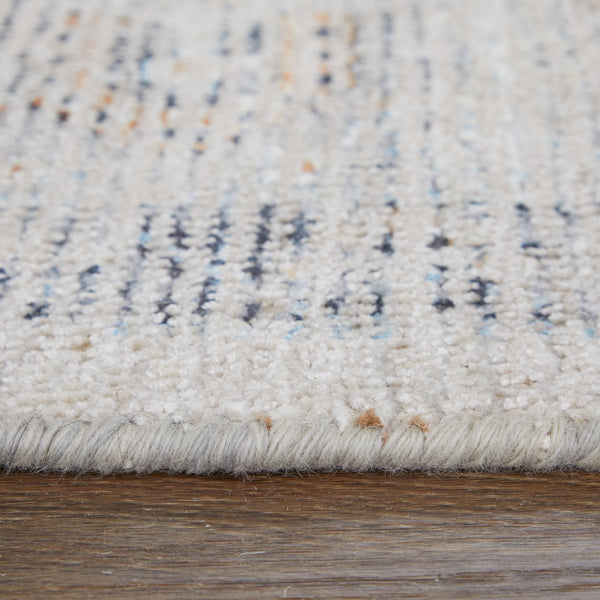 Feizy Rugs Caldwell Handwoven Wool And Viscose Area Rug - Elegant Medallion Design For Stylish Home Decor Ivory,Blue,Orange Wool,Viscose 8798980fivybluc50