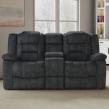 Parker House Bolton - Misty Storm Manual Glider Reclining Sofa And Loveseat Light Grey 100% Polyester (W) Mbol-32-miss