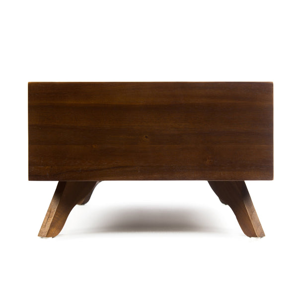 English Elm Christopher Knight Home® - SOLID Mid Century Acacia Wood Dog Bed with Water-Resistant Dark Grey Cushion, Durable Dark Oak Finish 61287.00