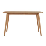 Homelegance By Top-Line Dakota Mid-Century Modern Tapered Counter Height Table Natural Rubberwood