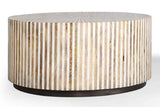 Parker House Crossings - Downtown Round Cocktail Table Amber Solid Mango / Bone Inlay DOW#11