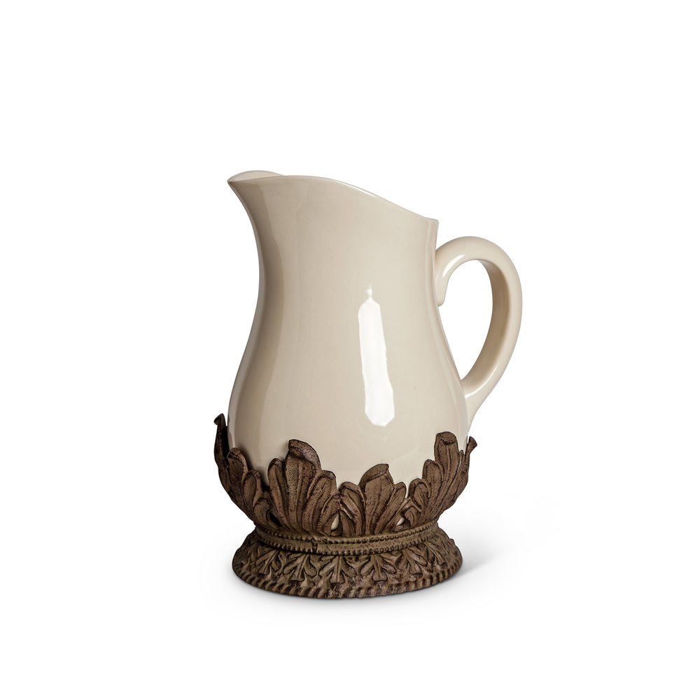Acanthus Stoneware Pitcher EAW31730 Park Hill