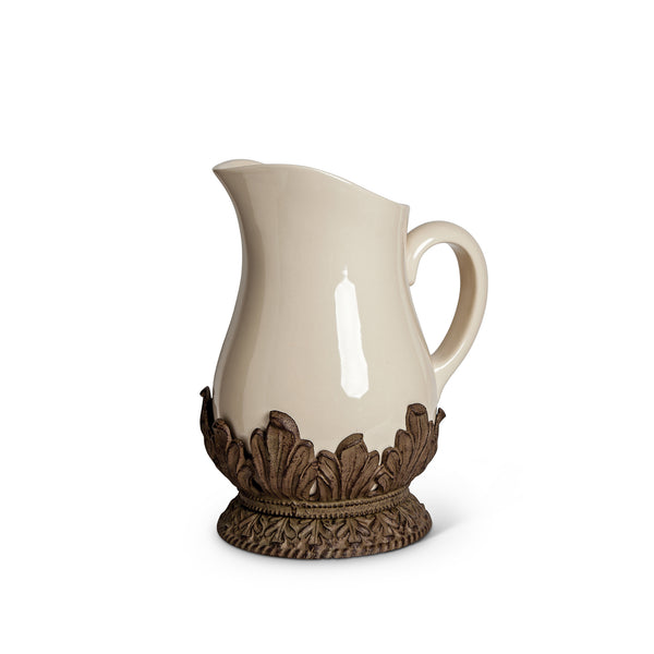 Acanthus Stoneware Pitcher EAW31730 Park Hill