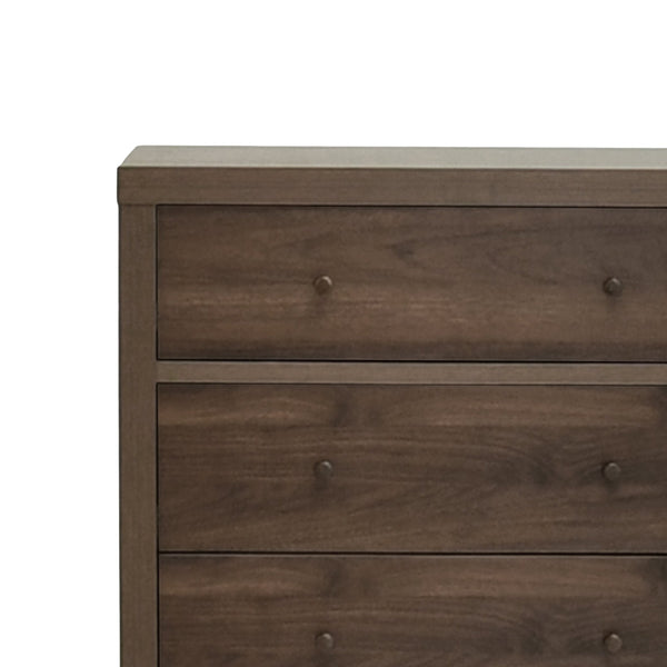 English Elm Christopher Knight Home® - Nordic 5-Drawer Chest – Mid-Century Modern Storage Solution With Warm Walnut Finish & Tapered Legs 71146.00WALN