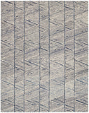 Nourison Vail VAI01 Handmade Tufted No Border Indoor Only Modern  Rug White Blue, White Blue 100% Wool 99446794185