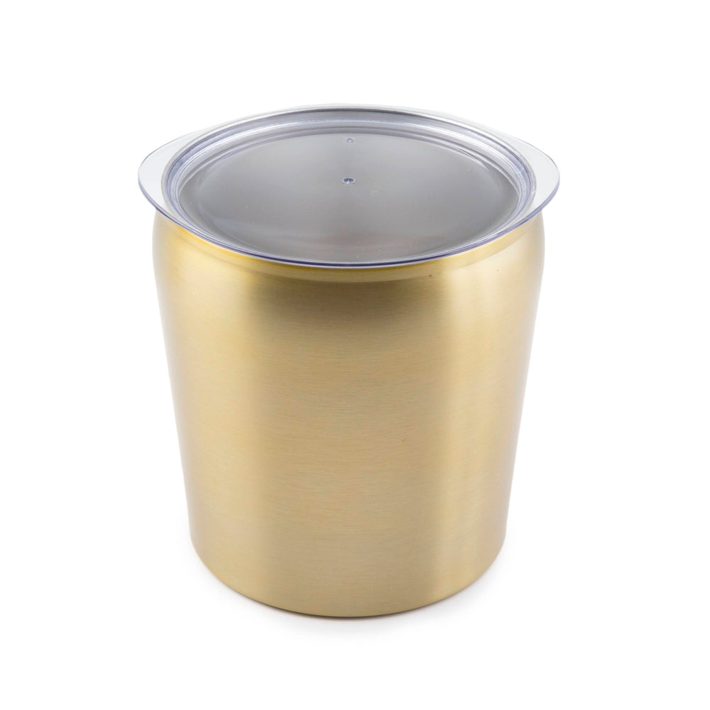 Lenox Cambridge 3 Quart Brushed Gold Insulated Ice Bucket NO COLOR METAL EAHIB10GDCBDS