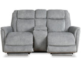 Parker House Linus - Hudson Grey Power Reclining Sofa And Loveseat Grey 100% Polyester (S) Mlin-32phz-hgy