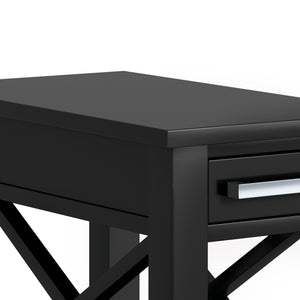 English Elm Kitchener - Handcrafted Narrow Side Table In Classic Black For Stylish, Compact Living Spaces B136P158763