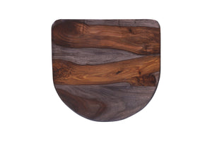 Porter Designs Clement Solid Acacia Wood Bar Stool With Sleek Design And Comfortable Scooped Seat Gray Wood 07-196-11-2098