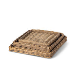 Woven Willow Square Trays, Set of 3 EAW95365 Park Hill