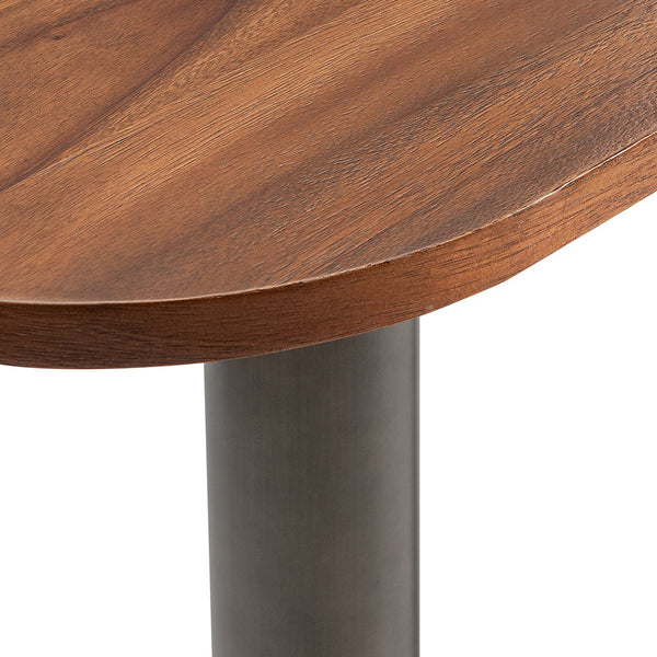 Bernhardt Bernhardt Brasea Suar Wood Entryway Console with Steel Pedestal Base Modern Appeal 394914