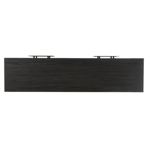 Bernhardt Bernhardt Keali Dresser With Ebonized Pine, Geometric Plinth Base, 4 Drawers & Cast-Aluminum Pulls 309054