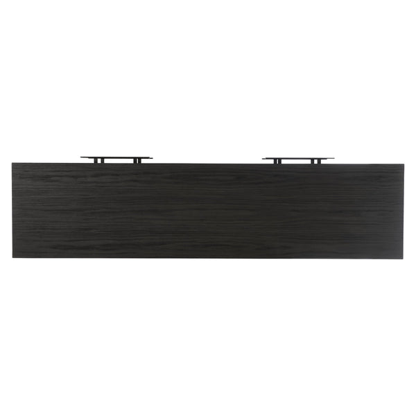 Bernhardt Bernhardt Keali Dresser With Ebonized Pine, Geometric Plinth Base, 4 Drawers & Cast-Aluminum Pulls 309054