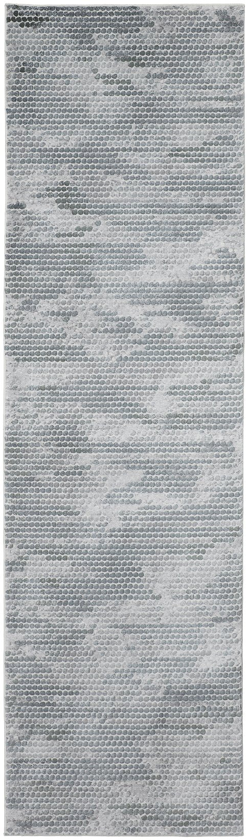 Feizy Rugs Atwell Abstract Geometric Low Pile Rug - Ethereal Modern Design With Nature-inspired Colors Blue,Gray Polypropylene Atl3171fbluslvi8a