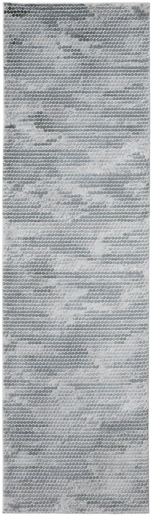 Feizy Rugs Atwell Abstract Geometric Low Pile Rug - Ethereal Modern Design With Nature-inspired Colors Blue,Gray Polypropylene Atl3171fbluslvi8a