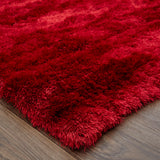 Feizy Rugs Indochine Plush Hand-tufted Polyester Shag Rug - Luxurious High Pile For Contemporary Spaces Red,Purple Polyester 4944550fcby000g00