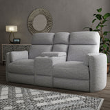 Parker House Radius - Mineral Power Reclining Sofa And Loveseat Light Grey 100% Polyester (W) Mrad-32p-min