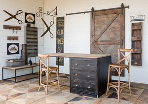 Park Hill Sliding Barn Door with Rail Hardware EHR80863