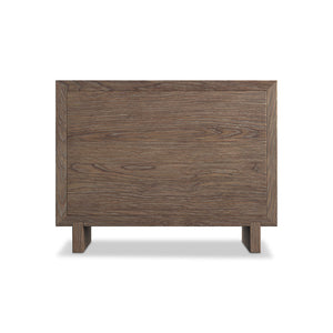 Bernhardt Bernhardt Rustic-Modern Casa Paros Nightstand With Woven Drawer Fronts, Soft-Close Drawers & Usb 317233