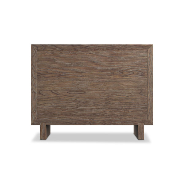 Bernhardt Bernhardt Rustic-Modern Casa Paros Nightstand With Woven Drawer Fronts, Soft-Close Drawers & Usb 317233