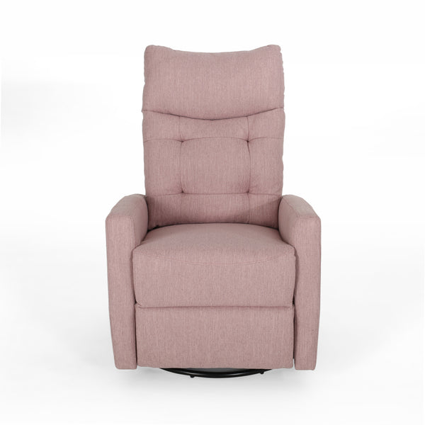English Elm Christopher Knight Home® - Recliner Swivel Rocker with Glider Function, Push-Back Reclining Chair for Living Room & Nursery Blush 65354.00LBLSH