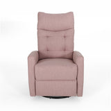 Christopher Knight Home® - Noble House - Woodglen Contemporary Glider Swivel Push Back Nursery Recliner - Light Blush and Black Finish