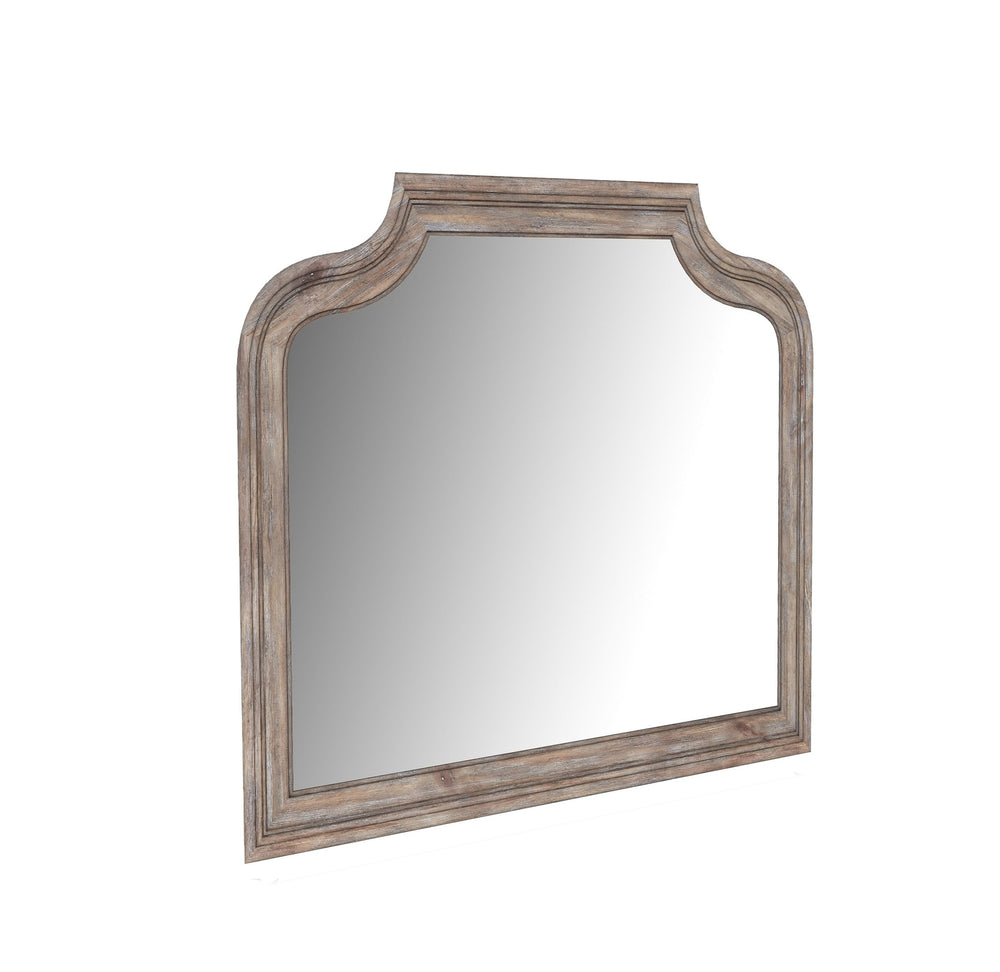 A.R.T. Furniture Etienne Mirror - Elegant New Traditional Design In Greystone With 1.25" Beveled Edge For Charm Gray Materials, Pine Solids And Veneer 317120-2610